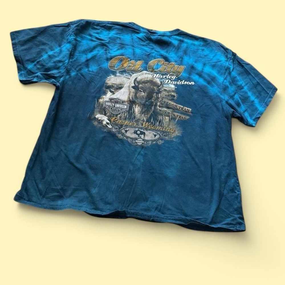 Harley-Davidson Pink and Black Graphic Tee